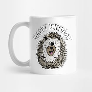 Hedgehog Happy Birthday Wildlife Nature Lover Mug